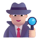 Light Detective Man (Filled) Free Open-Source SVG Icon