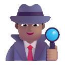 Medium Man Detective (Fluent) Free Open-Source SVG Icon