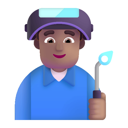 Medium Man Factory Worker Free Open-Source SVG Icon (Fluent Emoji)