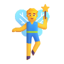 Male Fairy Character Free Open-Source SVG Icon