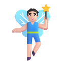 Light Fairy Man (Fluent) Free Open-Source SVG Icon