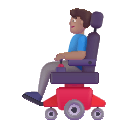 Medium Man in Motorized Wheelchair (Fluent) Free Open-Source SVG Icon