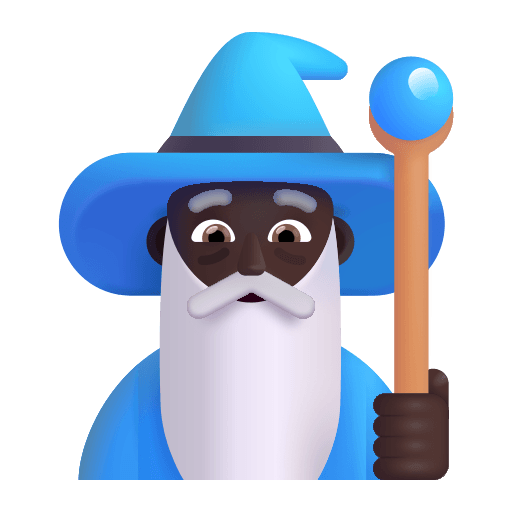 Dark Mage Man (Fluent) Free Open-Source SVG Icon (Fluent Emoji)