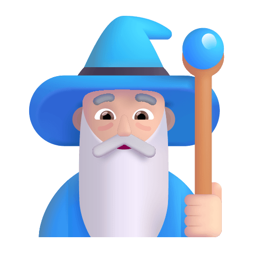 Light Mage Character (Fluent) Free Open-Source SVG Icon (Fluent Emoji)