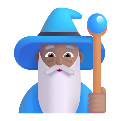 Medium Man Mage (Fluent) Free Open-Source SVG Icon (Fluent Emoji)