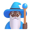 Medium Dark Male Mage (Fluent) Free Open-Source SVG Icon