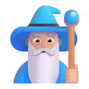 Medium-Light Male Mage Character (Fluent) Free Open-Source SVG Icon