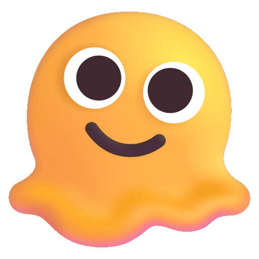 Melting Face Emoji Free Open-Source SVG Icon (Fluent Emoji)