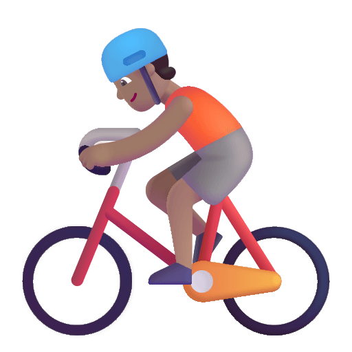 Medium Person Biking (Fluent) Free Open-Source SVG Icon (Fluent Emoji)