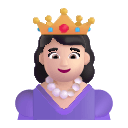 Princess Emoji (Light) Free Open-Source SVG Icon