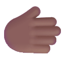 Medium Dark Rightwards Hand Gesture (Fluent) Free Open-Source SVG Icon