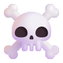 Skull and Crossbones Symbol Free Open-Source SVG Icon