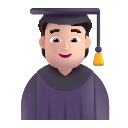 Student Emoji (Light) Free Open-Source SVG Icon