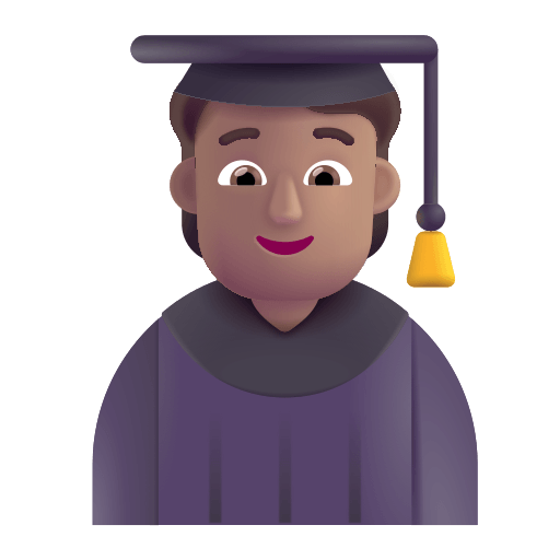 Medium Student Character Free Open-Source SVG Icon (Fluent Emoji)