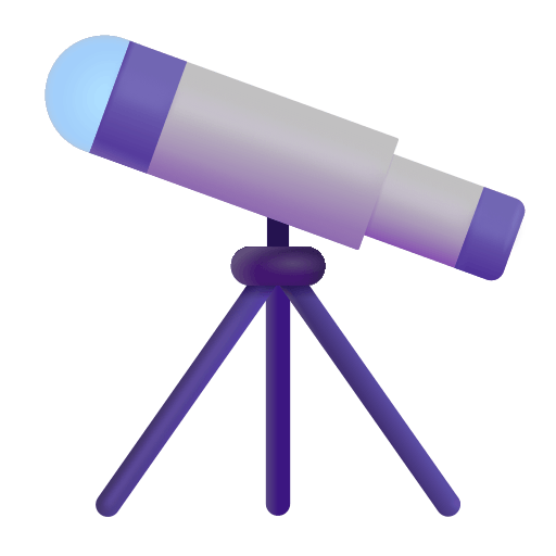 Telescope (Fluent) Free Open-Source SVG Icon (Fluent Emoji)