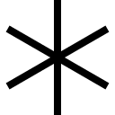 Asterisk Symbol Free Open-Source SVG Icon