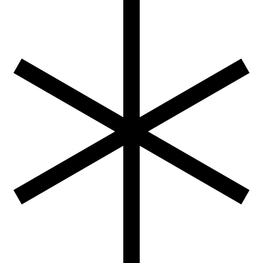 Asterisk Symbol Free Open-Source SVG Icon (Fluent UI MDL2)