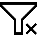 Clear Filter Option Free Open-Source SVG Icon