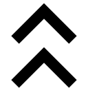 Double Chevron Up Arrow (Filled) Free Open-Source SVG Icon