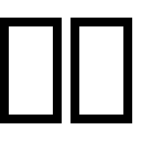 Double Column Layout (Fluent UI MDL2) Free Open-Source SVG Icon