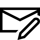 Email Edit Functionality Free Open-Source SVG Icon