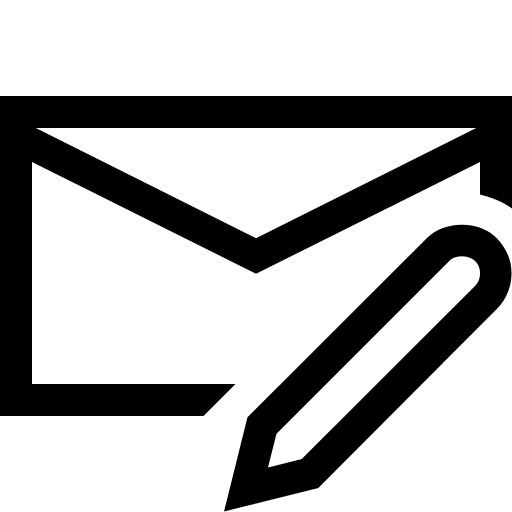 Email Edit Functionality Free Open-Source SVG Icon (Fluent UI MDL2)