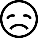 Disappointed Emoji Free Open-Source SVG Icon