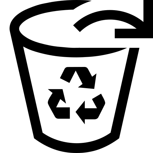 Empty Recycle Bin Free Open-Source SVG Icon (Fluent UI MDL2)