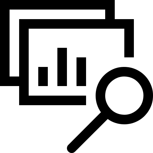 Data Exploration Tool Free Open-Source SVG Icon (Fluent UI MDL2)