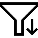 Descending Filter Option Free Open-Source SVG Icon