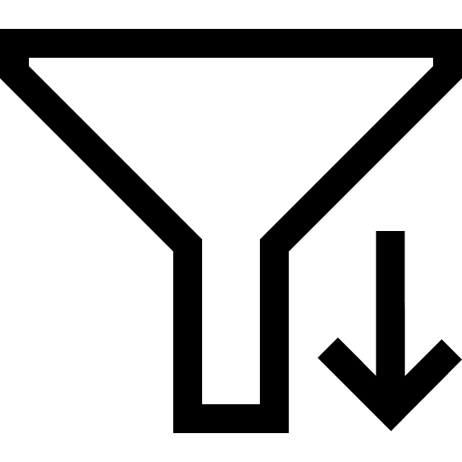 Descending Filter Option Free Open-Source SVG Icon (Fluent UI MDL2)