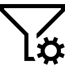 Filter Settings Configuration (Fluent UI MDL2) Free Open-Source SVG Icon