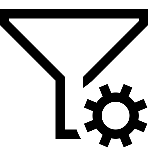 Filter Settings Configuration (Fluent UI MDL2) Free Open-Source SVG Icon (Fluent UI MDL2)