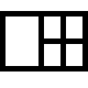 Five Tile Grid Layout Free Open-Source SVG Icon