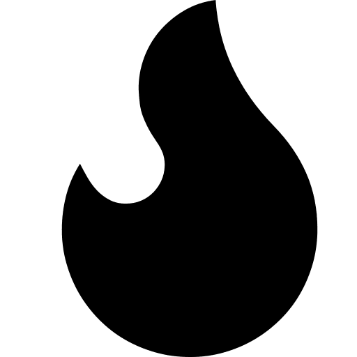 Solid Flame Symbol (Fluent UI MDL2) Free Open-Source SVG Icon (Fluent UI MDL2)