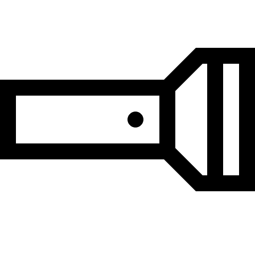 Flashlight (Fluent UI MDL2) Free Open-Source SVG Icon (Fluent UI MDL2)