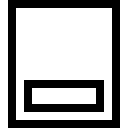 Footer Navigation Bar Free Open-Source SVG Icon