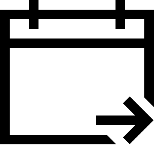 Forward Event Notification Free Open-Source SVG Icon (Fluent UI MDL2)