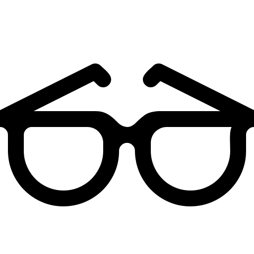 Glasses (Fluent) Free Open-Source SVG Icon (Fluent UI MDL2)