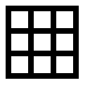 Small Grid View Layout (Fluent UI MDL2) Free Open-Source SVG Icon