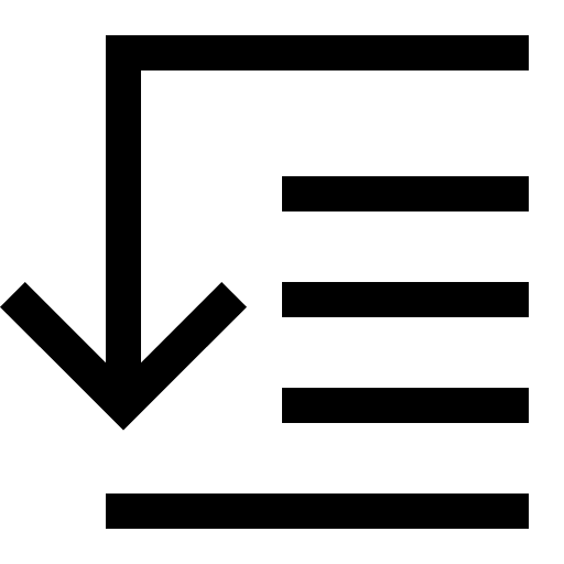 Grouped Descending Order Free Open-Source SVG Icon (Fluent UI MDL2)