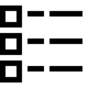 Grouped List Display Free Open-Source SVG Icon