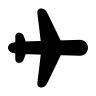 Airplane (Filled) Free Open-Source SVG Icon