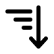Arrow Sort Down (Filled) Free Open-Source SVG Icon