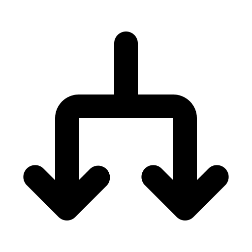 Split Arrow (Filled) Free Open-Source SVG Icon (Fluent UI System Icons)