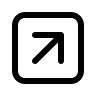 Upward Arrow in Square (Regular) Free Open-Source SVG Icon