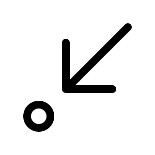 Diagonal Down Left Arrow Step (Regular) Free Open-Source SVG Icon (Fluent UI System Icons)