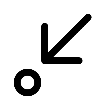 Diagonal Down Left Arrow Step (Regular) Free Open-Source SVG Icon (Fluent UI System Icons)