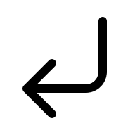 Down Left Turn Arrow (Filled) Free Open-Source SVG Icon