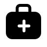 Medical Briefcase (Filled) Free Open-Source SVG Icon